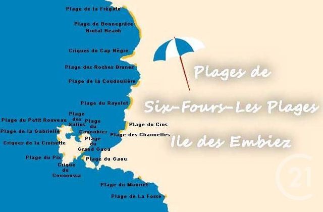 Appartement F1 à vendre SIX FOURS LES PLAGES